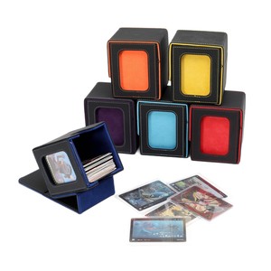 Wholesale100 + PU Da cửa sổ hộp trò chơi tùy chỉnh Yu-gi-oh hộp TCG lưu trữ thẻ ma thuật thu thập hộp boong - Product Image 2