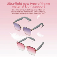 Lunettes de soleil audio intelligentes 2025 5.4 35g Ultra Légères à Oreille Ouverte Magnétiques Double Charge Longue Autonomie Verres UV Dégradés Vidéo 1080P IPX4