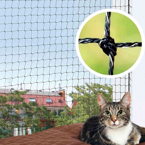 कस्टम प्रबलित काले बिल्ली नेट के साथ कस्टम प्रबलित काली बिल्ली नेट सुरक्षा बालकनी नेट - Product Image 1
