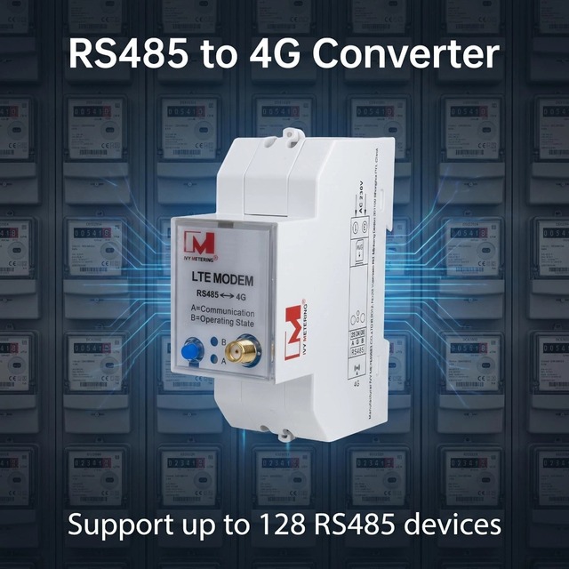 Industrial Rs485 to 4G Converter LET Cat4 EMC protection Modbus RTU to Modbus TCP Gateway