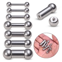 Barbell droit en acier chirurgical sur mesure, grand calibre, pour piercing Big Prince Albert, grande taille