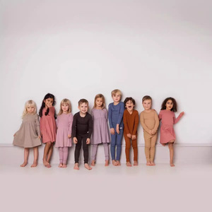 Style danois haut de gamme coton modal noël nouvel an nouveau-né pyjama à manches longues bébé et enfant en bas âge haut côtelé pantalon costume - Product Image 2