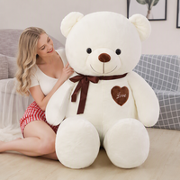 Ours en peluche extra-large, poupée en peluche, oreiller pour dormir et câliner, animal en peluche panda avec rembourrage en coton PP pour filles