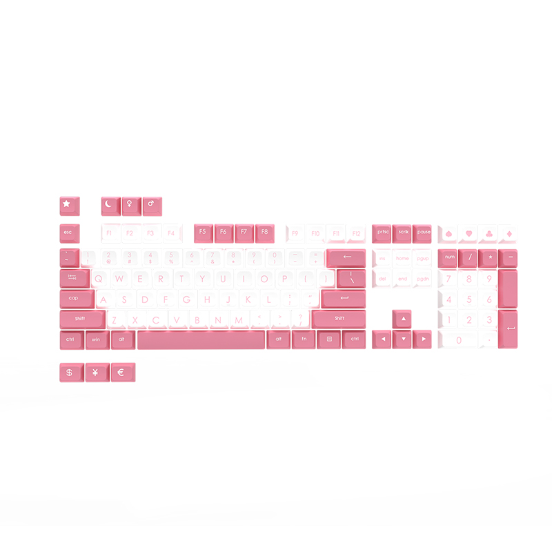 Набор клавиатур Ajazz Doubleshot PBT для механических и оптических клавиатур, совместимых со стандартными 104 раскладками из США