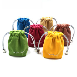 Venta al por Mayor, Bolsa de Embalaje para Joyería de Gamuza de 9*15cm con Logotipo Personalizado OEM, Bolsa para Joyería con Cordón de Alta Calidad a Bajo Precio - Product Image 3