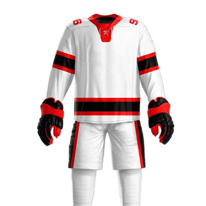 Maillot et short de hockey sur glace personnalisables à prix de gros, service OEM disponible, créez votre propre ensemble uniforme - Product Image 3