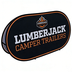 Banner A-Frame Ovale Portatile Personalizzato per Sport all'Aperto, Banner Pop-up con Logo Golf per <span class=keywords><strong>Pubblicità</strong></span> - Product Image 4