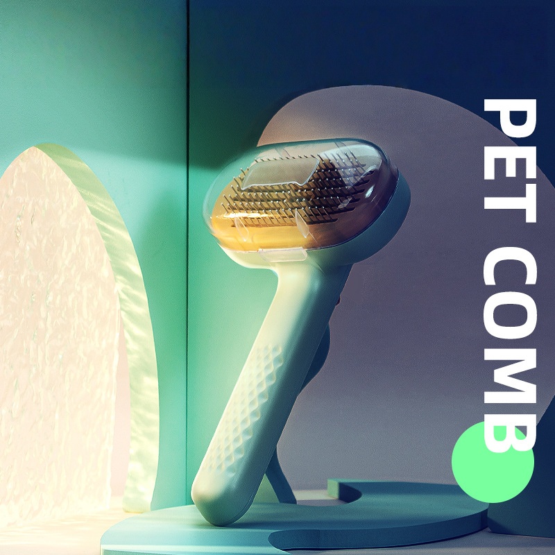 หวีสัตว์เลี้ยงที่มีสีสัน