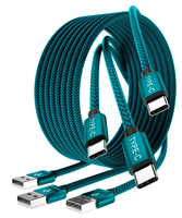 Câble de charge rapide et de données en nylon tressé et alliage d'aluminium Micro-USB Type-C de haute qualité, certifié CE, vente en gros d'usine (1m, 2m, 3m)