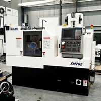 Tour CNC de type suisse de haute précision Sm205 avec chargeur de barre automatique