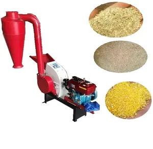 Small Farm Machines Crusher Machine for Grains Coconut Corn Soya Flour Mill Progressing Equipment for Making Animal Feed Price