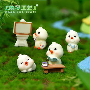 Accesorios de Jardinería DIY de Alta Calidad Chenjun, Pato de Paisaje para Educación Temprana, Manualidades de Resina para Leer, Pintar y Bañar <span class=keywords><strong>Patitos</strong></span> - Product Image 3