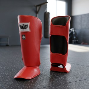 Essential Premium Leather Shin/Instep Guards for Training Competition Premium Protective Gear for Martial Arts Boxing Gloves - Product Image 3