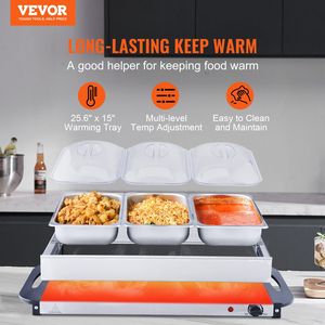 DB Wholesale Portable Stainless Steel Electric <b>Buffet</b> <b>Server</b> <b>Food</b> <b>Warmer</b> 25.6\" X 15\" Chafing Dish Set Temperature Control Part - Product Image 2