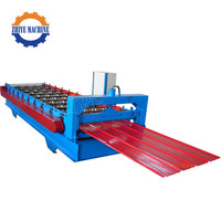 Machine économique pour tôles de toiture galvanisées, machine de formage de rouleaux de tôles métalliques, machine de fabrication de tuiles