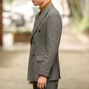 MTM Sur <span class=keywords><strong>mesure</strong></span>, costumes faits à la main, vente en gros, costumes faits à la main, <span class=keywords><strong>demi</strong></span>-toile, <span class=keywords><strong>costume</strong></span> sur <span class=keywords><strong>mesure</strong></span> pour <span class=keywords><strong>homme</strong></span>, 2 pièces, lavable en machine - Product Image 2