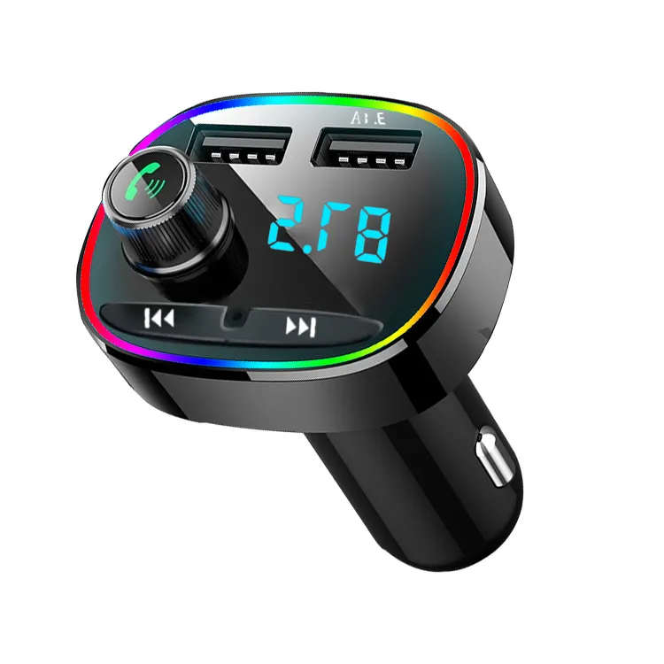 Best Hot Sale Car Kit Fm Transmitter Car Mp3 Playerbt Car Oem Audio Stereo Music Player USB Port Dual USB Charger BT Receiver