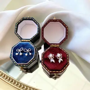 Dylam Trendy Jewelry Wholesale New Arrival Fashion White 18K Gold Plated Earring Women Elegant Bowknot Pearl Earrings Stud