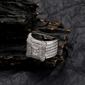 The New Micro-encrusted Zircon Three-dimensional <b>Large</b> <b>Ring</b> <b>Ring</b> Is Fashionable and Exaggerated Gold-plated - Product Image 3