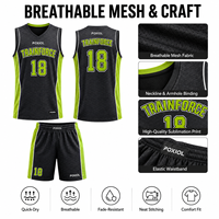 Ensemble maillot et short d'entraînement de basketball personnalisé grande taille, respirant, pour les séances d'entraînement des clubs britanniques