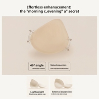 Soutien-gorge correcteur de posture sans armatures, en nylon tricoté, à bonnets couvrants, fermeture avant, bretelles non convertibles, effet push-up, vente en gros