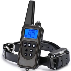 Collier de dressage pour chien rechargeable, collier de dressage à choc étanche, collier de dressage <span class=keywords><strong>longue</strong></span> <span class=keywords><strong>portée</strong></span>, niveaux de choc réglables, collier de choc - Product Image 4
