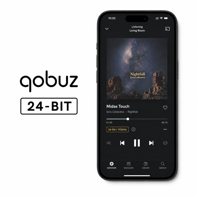 Qobuz Premier Studio 1 Year Subscription, Hi-Res Streaming Service, MAC Account, Global Music Player