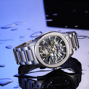 Orologio da Uomo Meccanico Automatico con Cinturino in Acciaio Inossidabile, Quadrante Scheletrato Luminoso, Cassa in Acciaio di Lusso CHANCE JC-9-204G-5 - Product Image 4