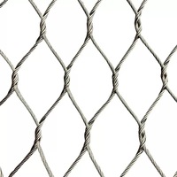 Kunden spezifisches 304 316 316L hochfestes Diamant-Ferrule-Edelstahlkabel-Drahtseil-Maschen netz für Voliere-Zoo-Netz