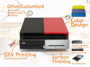 درج نقدية معدني لنظام نقاط البيع مع 5 فتحات للأوراق النقدية و5 للعملات المعدنية مع فتحة كابلات مخفية - Product Image 5