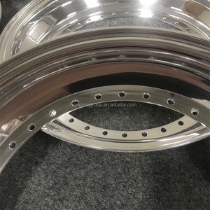 จีนโรงงานคุณภาพสูง Forged Rims <span class=keywords><strong>15</strong></span>ถึง16 Step Lip 34หลุมด้านนอกล้อ Lip 3ชิ้นแยกล้อด้านนอก Lip สำหรับ <span class=keywords><strong>BBS</strong></span> - Product Image 4