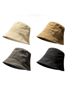 หมวกนักตกปลาถังผ้าฝ้ายทรงปีกลึกขนาดใหญ่สำหรับกิจกรรมกลางแจ้งตกปลาแบบลำลองสำหรับเดินทางปั่นจักรยาน - Product Image 5