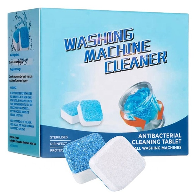 Hot Selling Disposable Solid Eco-Friendly Concentrated Washing Machine Cleaner Tablets Effervescent Cleaner Tablet