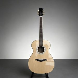 Guitare acoustique de 40 pouces avec table en épicéa massif, dos et flancs brillants, guitare acoustique de haute qualité - Product Image 2