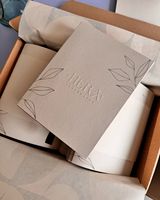 [Sur mesure uniquement] Emballage personnalisé de boîte à tiroir mince pour aliments et savons, demi-boîte avec logo