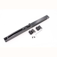 Amortisseur de porte coulissante RHETECH sans perçage, à fermeture douce, en acier inoxydable, pour porte de grange, couverture pour cuisine en verre/aluminium/laiton