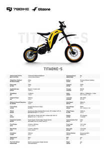 Motocicleta Todoterreno Titaone de 48V y 3500W de Alta Velocidad con Marco de Aluminio, Batería de Litio, Velocidad Máxima de 40-60 km/h para Niños - Product Image 6