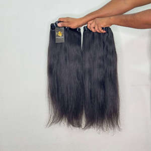 Fournisseurs de cheveux vierges cambodgiens bruts non traités, mèches de cheveux indiens alignées sur les cuticules, extensions de cheveux humains de temple indien - Product Image 2