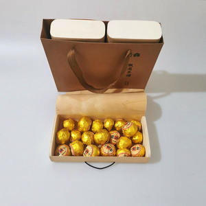 Coffret cadeau boîte à thé en bois emballage Portable durable pour 500g Dragon de thé noir pour boule imprimé UV forme personnalisée - Product Image 6