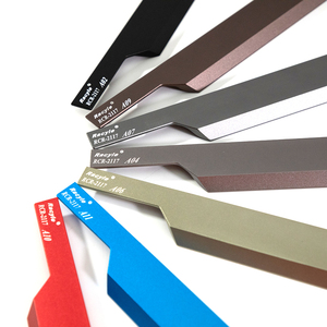 Tarik Tepi Bentuk F dengan Pegangan Memanjang Picaporte Kenop dan Kenop Dapur Kabinet Aluminium Tarik Jari Logam Tersembunyi - Product Image 3