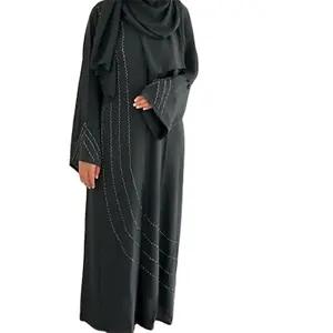 Großhandel hochwertiges bescheidenes Abaya-Kleid Maxi islamisches Kleid Burka Hijab Kaftan Kleidungsstück