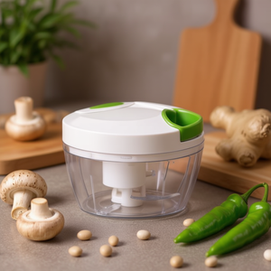<b>Vegetable</b> Cutter Mini <b>Chopper</b> For Kitchen Food Prep With Mushrooms Ginger Peppers And Beans - Product Image 3