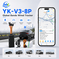 Dispositivo de Rastreo GPS con Cable, Resistente al Agua, 4G LTE 2G GSM GLONASS LBS, Arnés 8P, Localizador de Vehículos, Micrófono SOS, para Autos, Camiones y Flotas