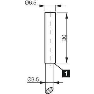 Sensor de proximidad inductivo DCC6.5V02PSLK/30 máxima flexibilidad conectores de 3 y 4 pines M8 y M12 y cable de PVC y PUR - Product Image 2