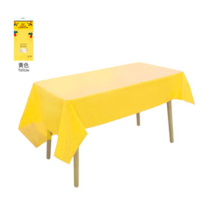 Bán buôn dùng một lần nhựa in Khăn trải bàn 137*274 cm màu rắn PE bảng vải - Product Image 4