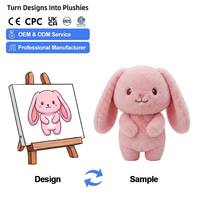 Prix d'usine, design personnalisé, éléphant bleu de dessin animé, peluche longue, super douce, jouets en peluche, poupée mignonne pour enfants