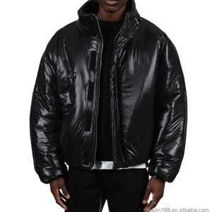 Chaqueta Corta de Plumón de Alta Calidad con Múltiples Opciones de Color, Cálida para Invierno, con Bolsillos Frontales Ocultos, Chaqueta Acolchada Personalizada para Hombre - Product Image 1