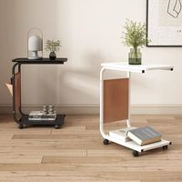 Table de chevet simple, table d'angle pour chambre à coucher, table basse mobile, table d'appoint de canapé de style américain, petite table pour salon
