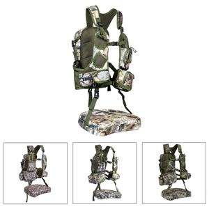 <b>Waterproof</b> Camo Turkey Vest with Seat <b>Cushion</b> Hunting Moose Vest with Game Pouch Outdoor Hunting Clothes Men Women Hunting Gear - Product Image 2