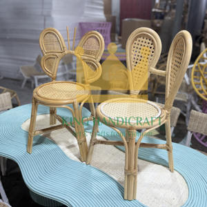 Silla de ratán para niños hecha a mano, duradera, ligera, respetuosa con el medio ambiente, muebles para boda, fiesta, evento, decoración, proveedor al por mayor - Product Image 4